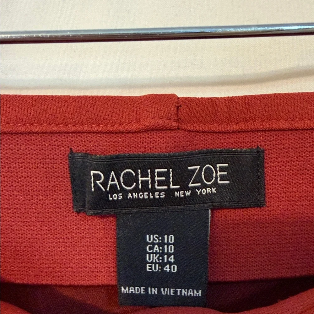 Rachel Zoe High Waist Terracotta Boot Cut Pants - Picture 2 of 3